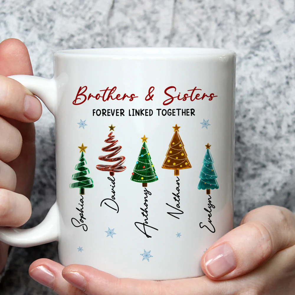 Season Love Siblings - Personalized Custom Coffee Mug - Image 2
