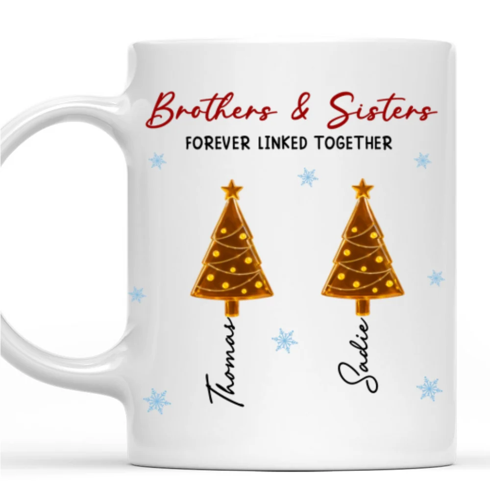 Season Love Siblings - Personalized Custom Coffee Mug - Image 6