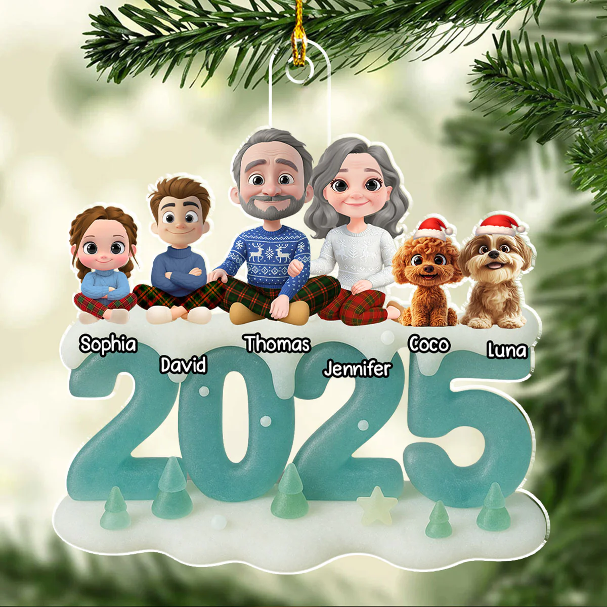 See Through You - Personalized Custom 3D Effect Acrylic Ornament - Image 4