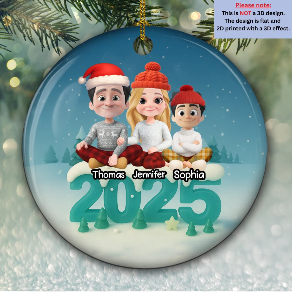 See Through You - Personalized Custom 3D Effect Ceramic Ornament - Image 5