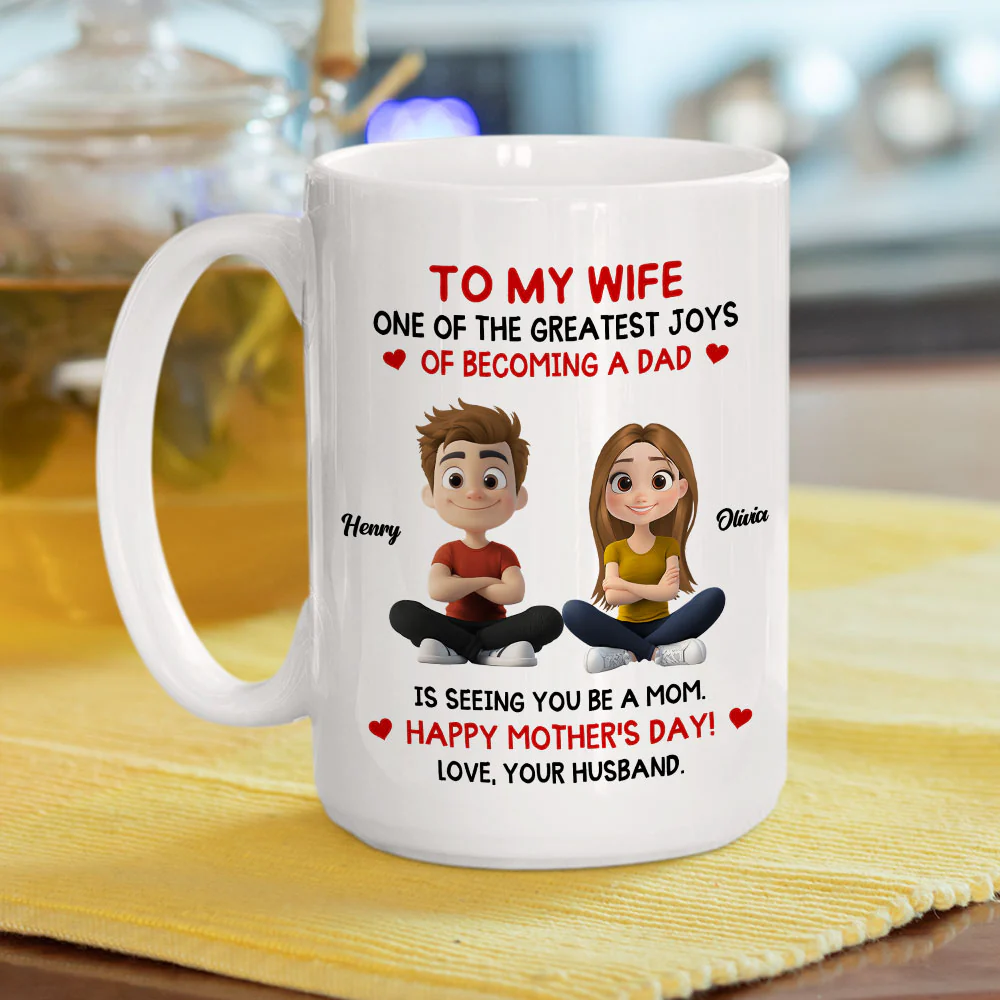 Seeing You As A Mom - Personalized Custom Coffee Mug - Image 5