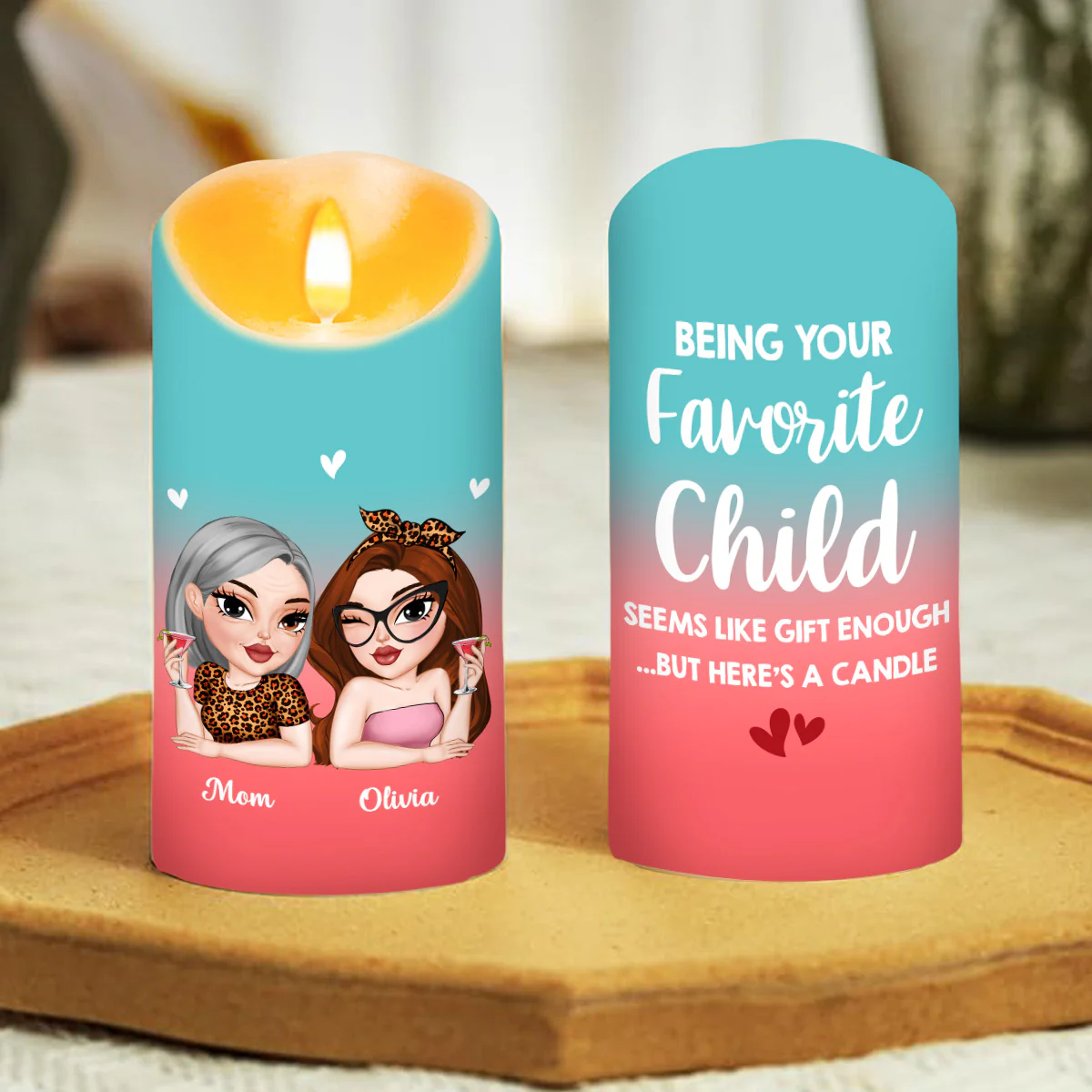 Seems Like Gift Enough - Personalized Custom LED Candle - Image 3