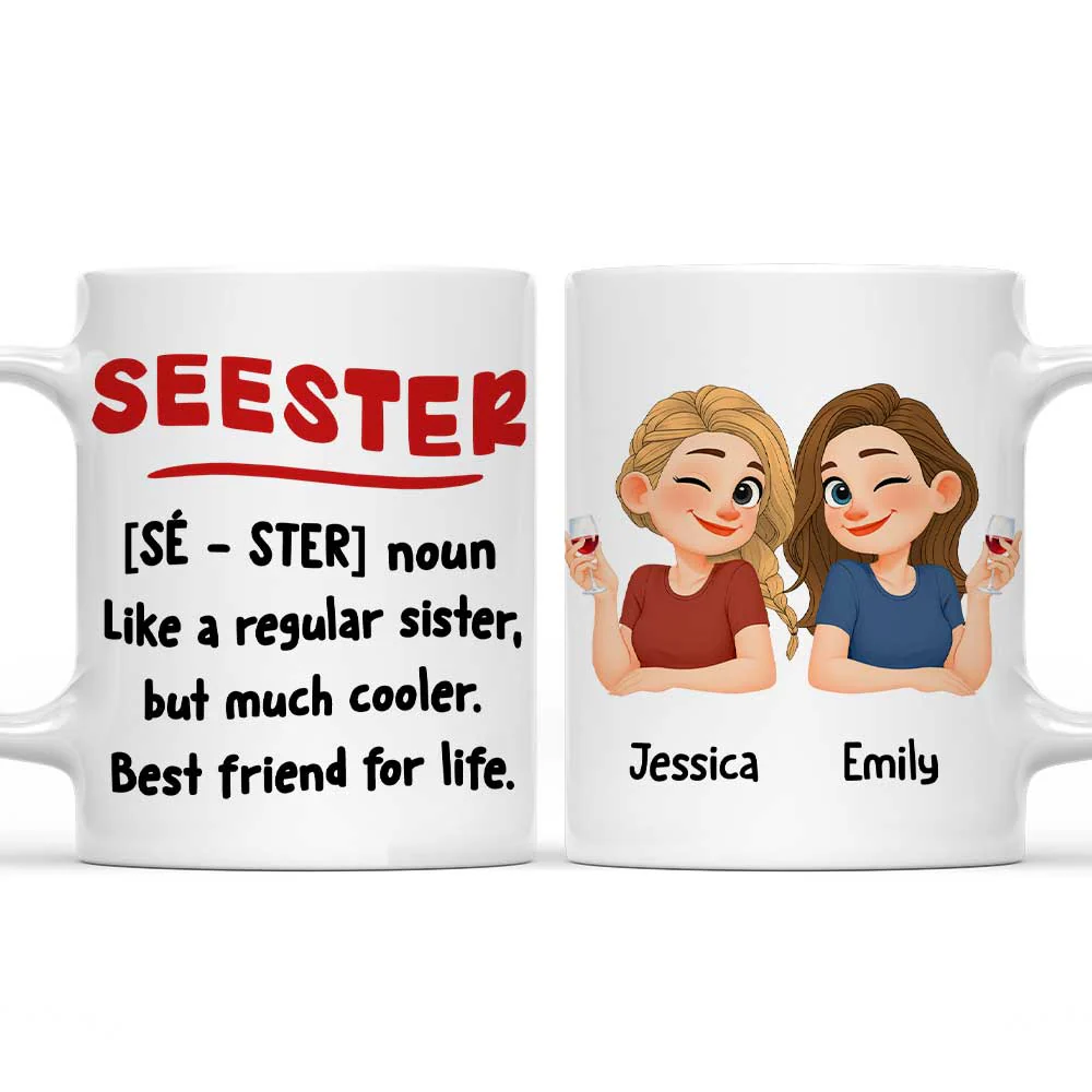 Seester Squad - Personalized Custom Coffee Mug