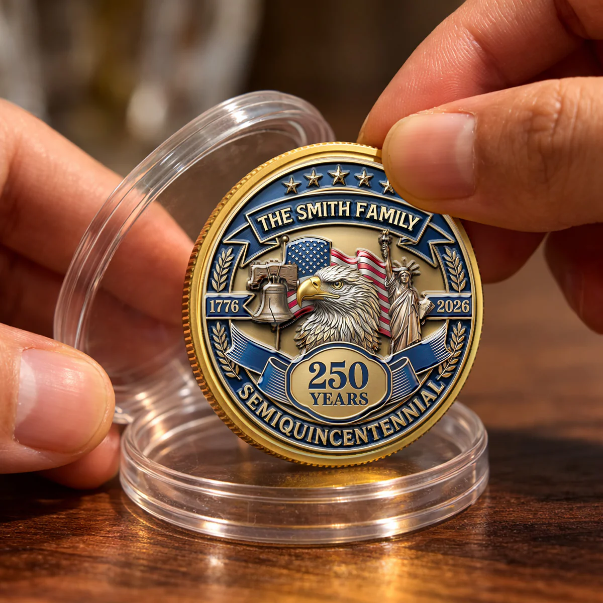 Semiquincentennial - Personalized Custom Commemorative Keepsake Coin - Image 3