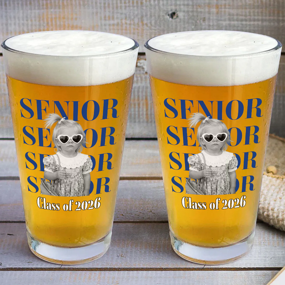 Senior 2026 - Personalized Custom Beer Glass - Image 3