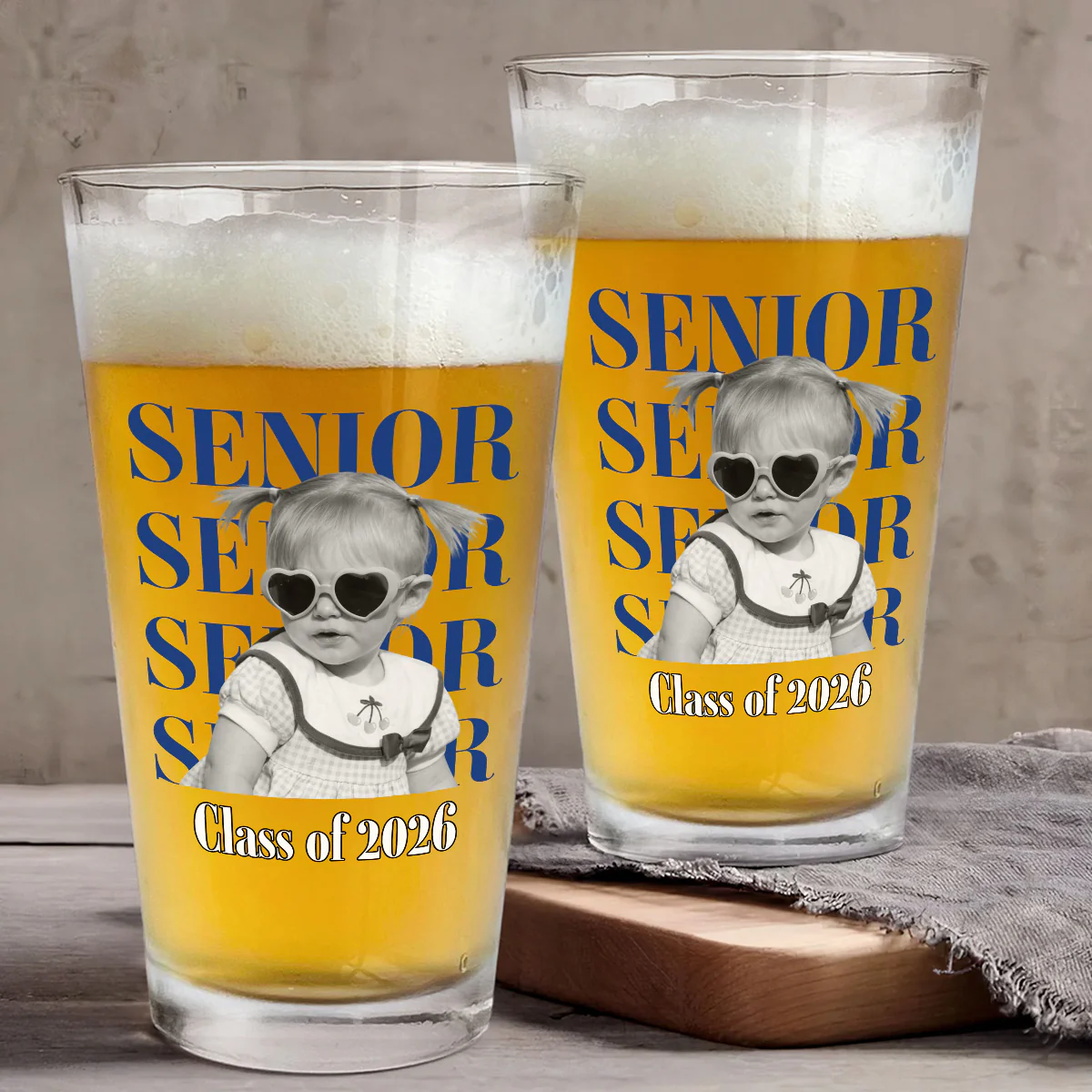 Senior 2026 - Personalized Custom Beer Glass - Image 4