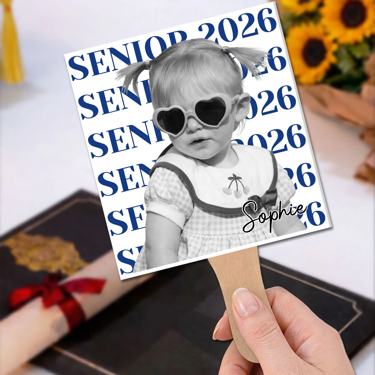 Senior Graduate - Personalized Custom Hand Fan - Image 2