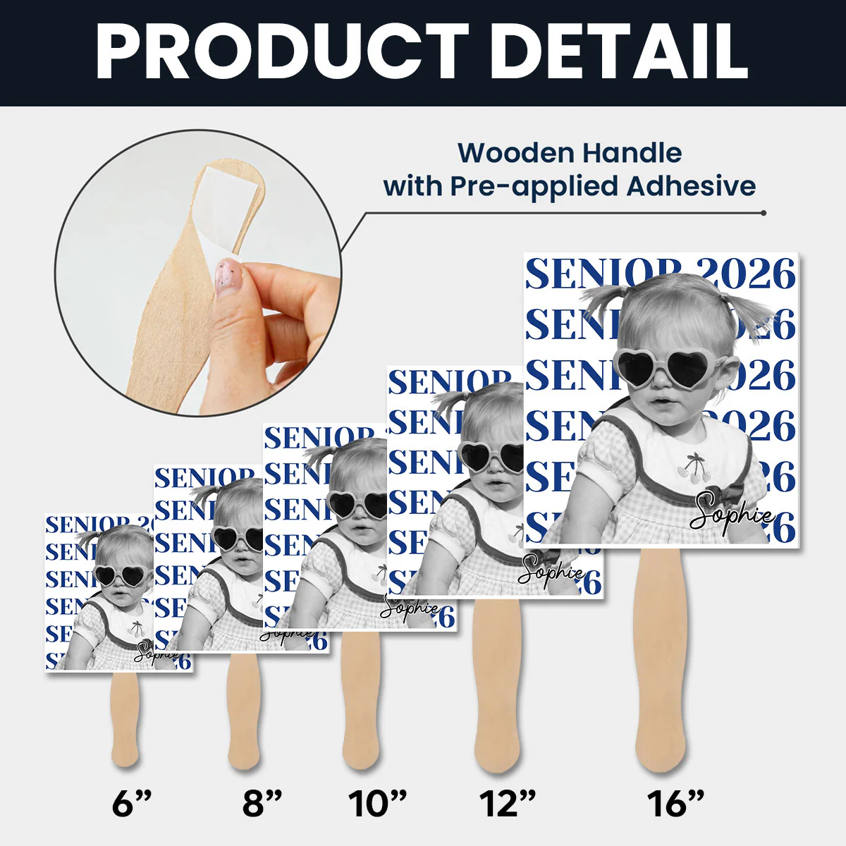 Senior Graduate - Personalized Custom Hand Fan - Image 4