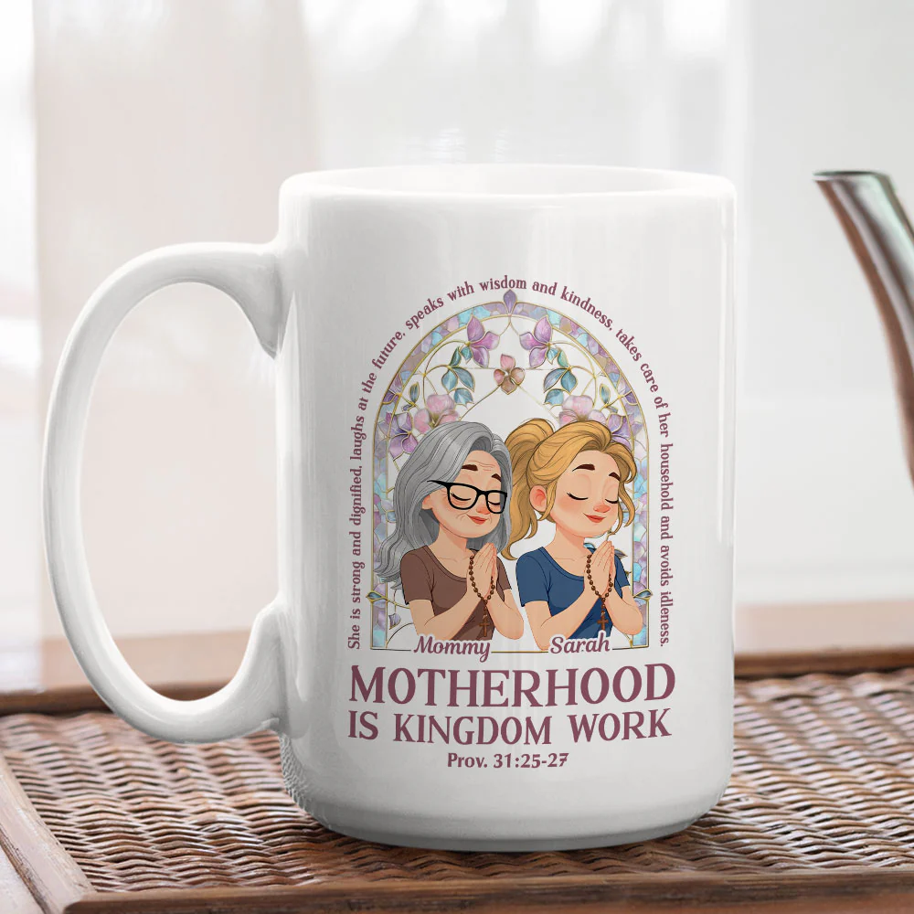 She Shines With Strength - Personalized Custom Coffee Mug - Image 6