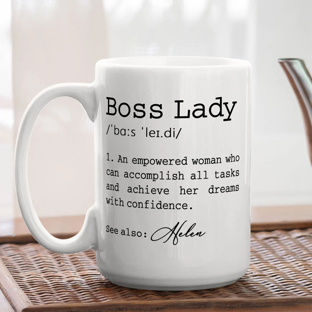 She Turns Goals Into Gold - Personalized Custom Coffee Mug - Image 3