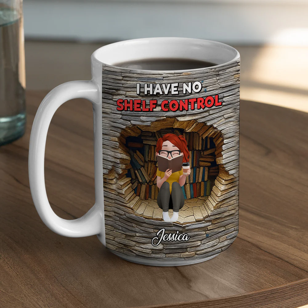 Shelf Care Is Self Care - Personalized Custom Coffee Mug - Image 5