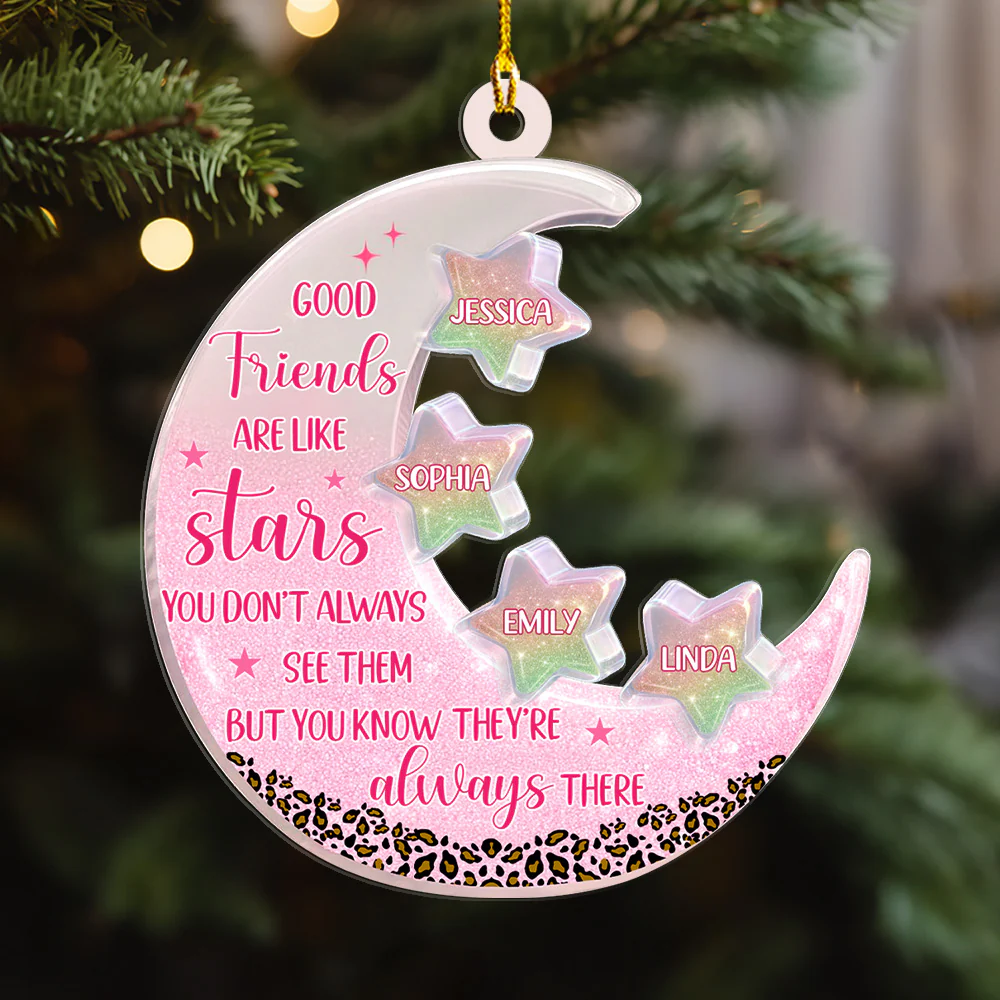 Shining Moon Crystal - Personalized Custom Acrylic Ornament