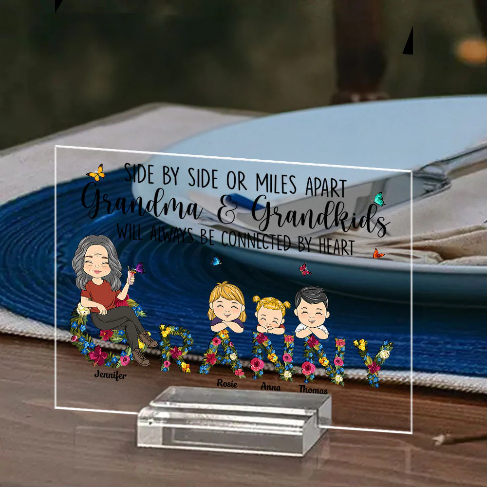 Side By Side - Personalized Custom Acrylic Plaque With Base - Image 4