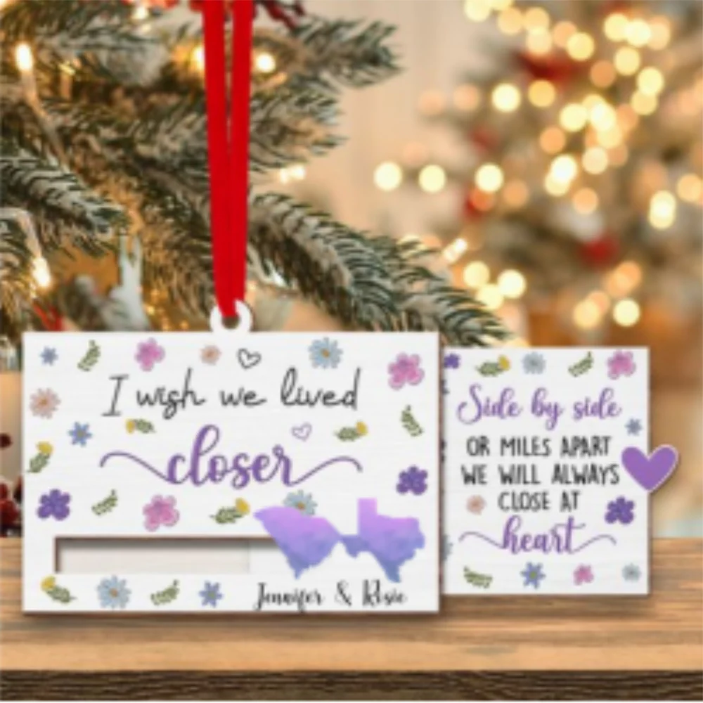 Side By Side - Personalized Custom Slide Ornament - Image 7