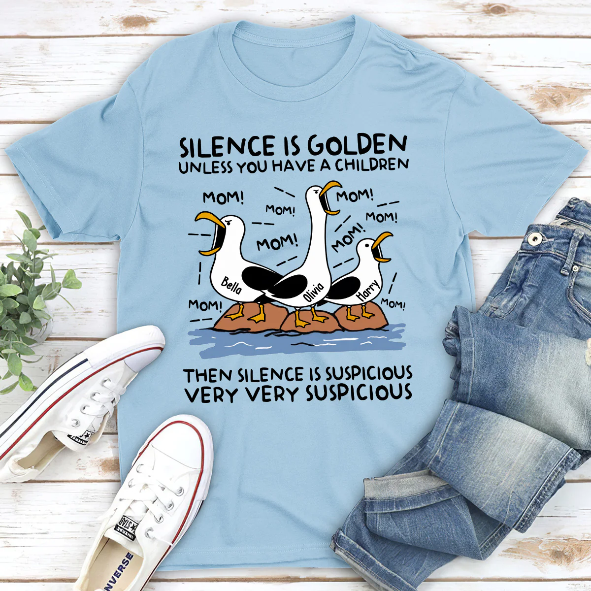 Silence Is Golden - Personalized Custom Shirt - Image 3