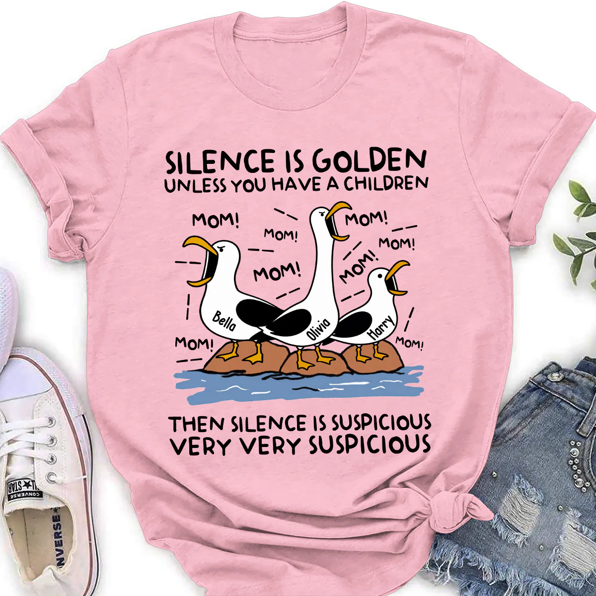 Silence Is Golden - Personalized Custom Shirt - Image 4