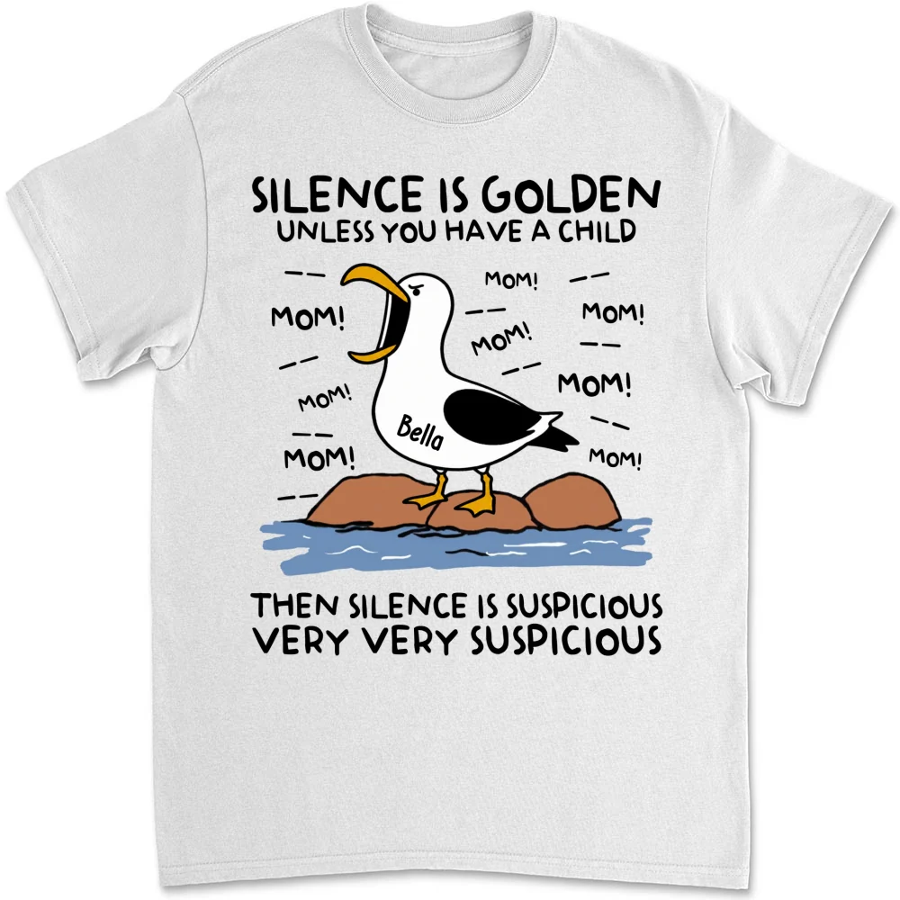 Silence Is Golden - Personalized Custom Shirt - Image 7