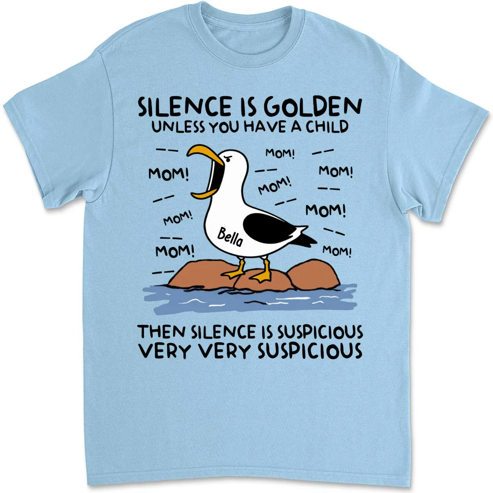 Silence Is Golden - Personalized Custom Shirt - Image 9