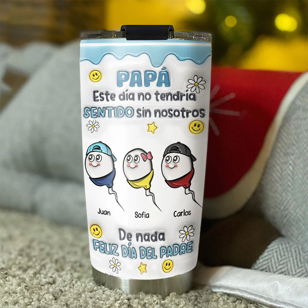 Sin Hijos No Hay Papá - Vaso Personalizado - Image 3