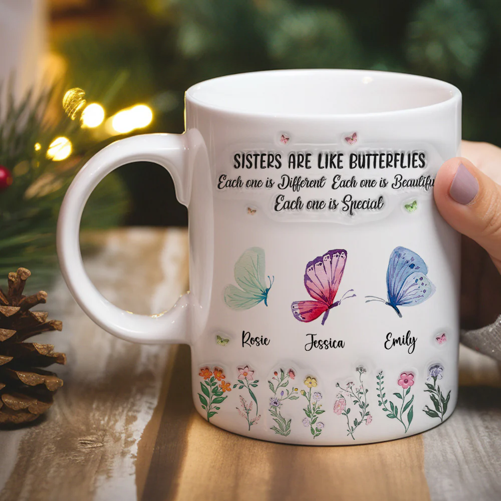 Sister Are The Gardeners Of Our Souls - Personalized Custom 3D Inflated Effect Mug - Image 2