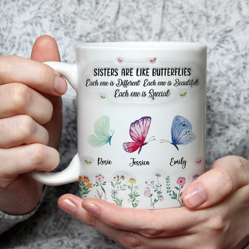Sister Are The Gardeners Of Our Souls - Personalized Custom 3D Inflated Effect Mug - Image 5