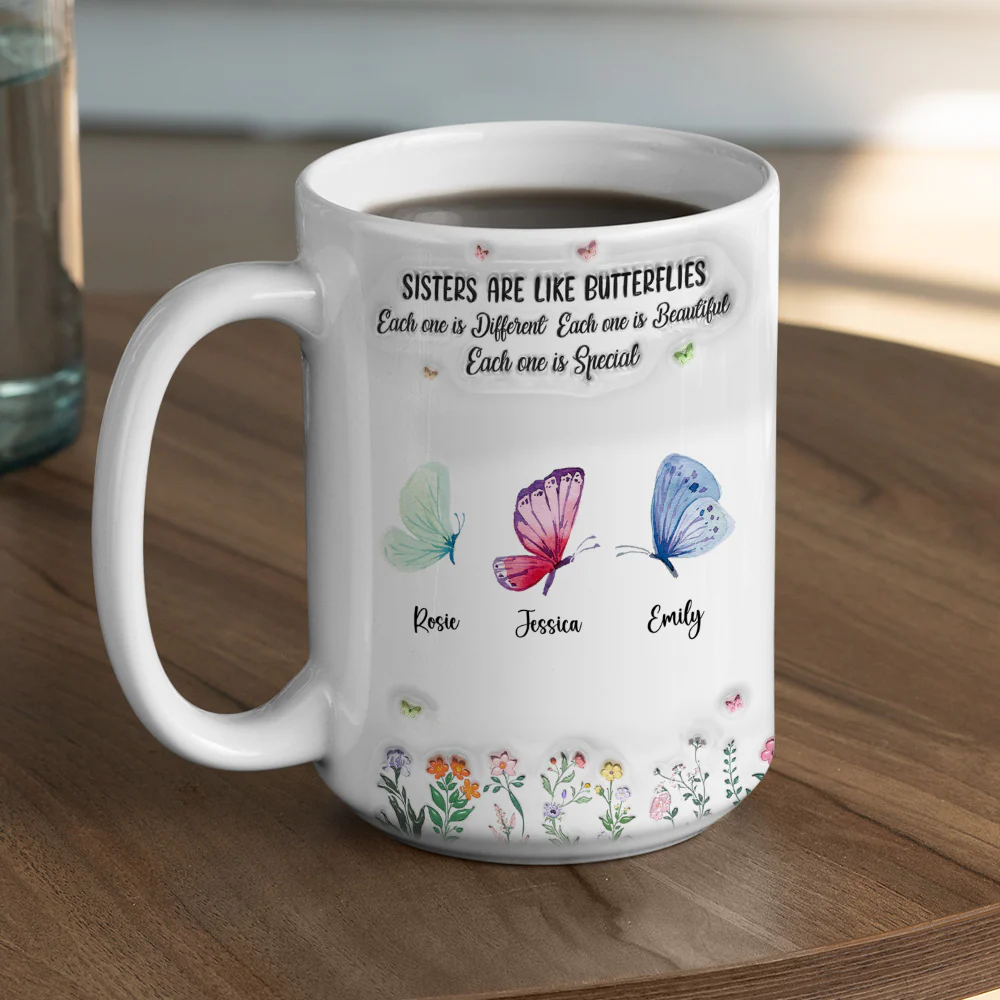 Sister Are The Gardeners Of Our Souls - Personalized Custom 3D Inflated Effect Mug - Image 6