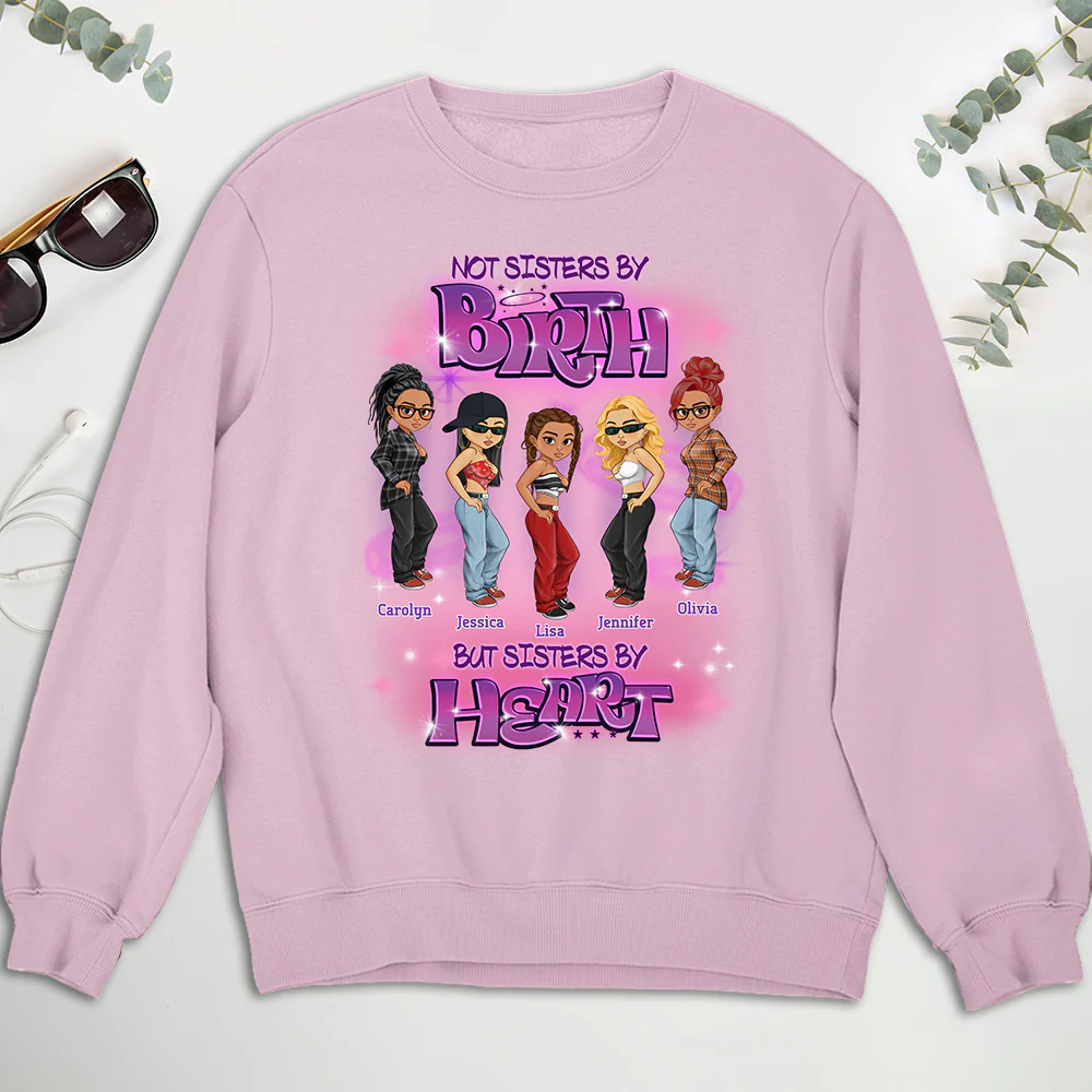 Sister By Heart - Personalized Custom Shirt - Image 3