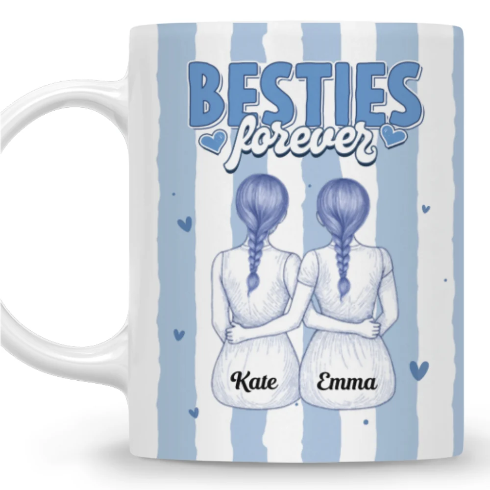 Sister Friend Always By My Side - Personalized Custom Coffee Mug - Image 7