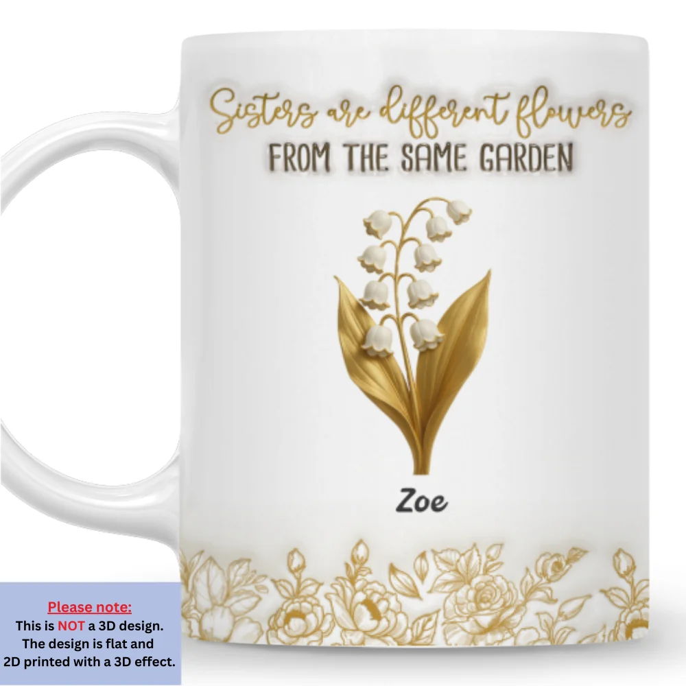Sisterhood Garden - Personalized Custom 3D Inflated Effect Mug - Image 8