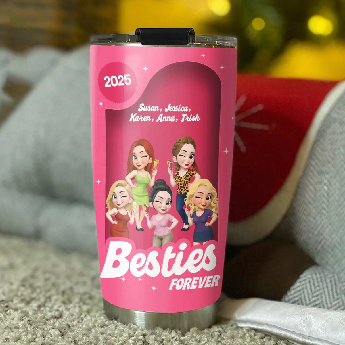 Sisters Besties Forever Box - Personalized Custom Tumbler - Image 4