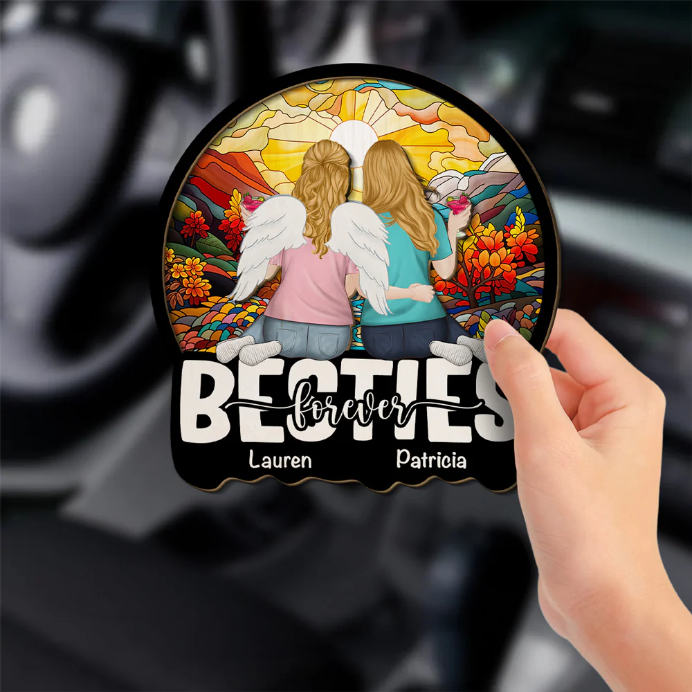 Sisters Memory - Personalized Custom Car Visor Clip - Image 2