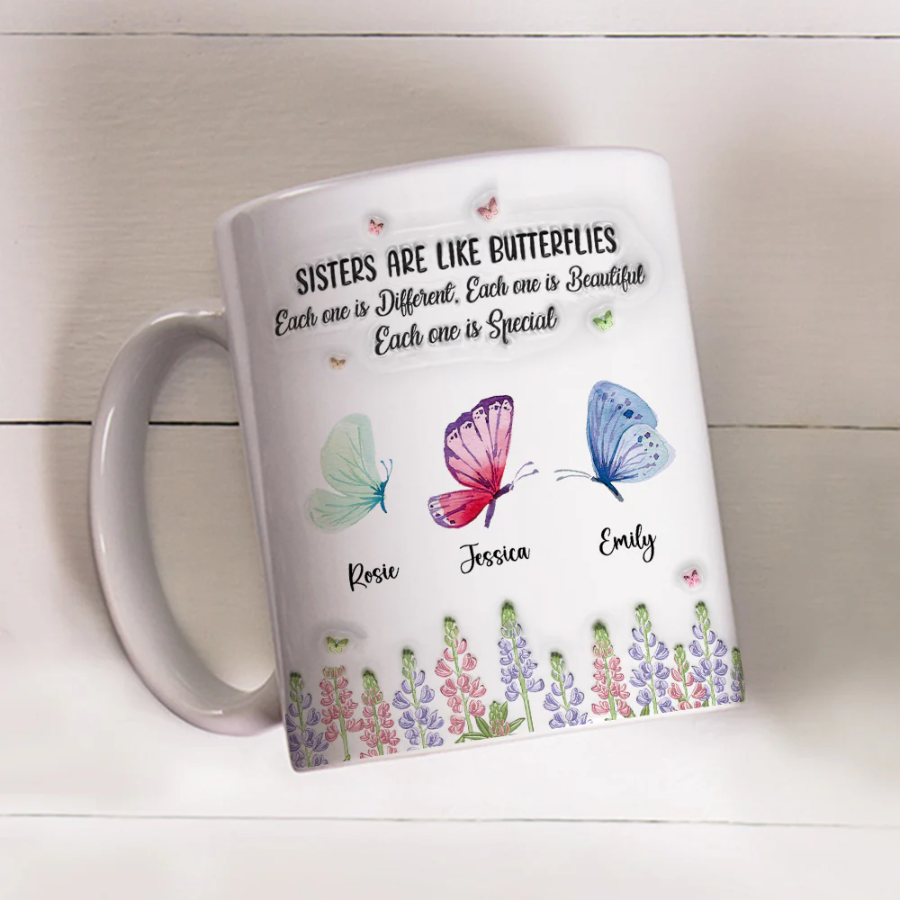 Sisters Nurture With Endless Care - Personalized Custom 3D Inflated Effect Mug - Image 4