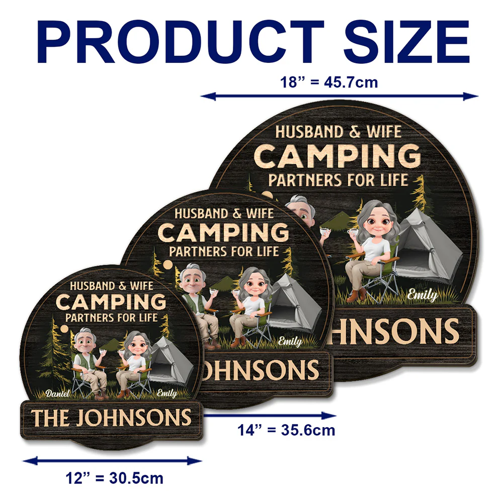 Sit By The Campsite - Personalized Custom Wood Sign - Image 5