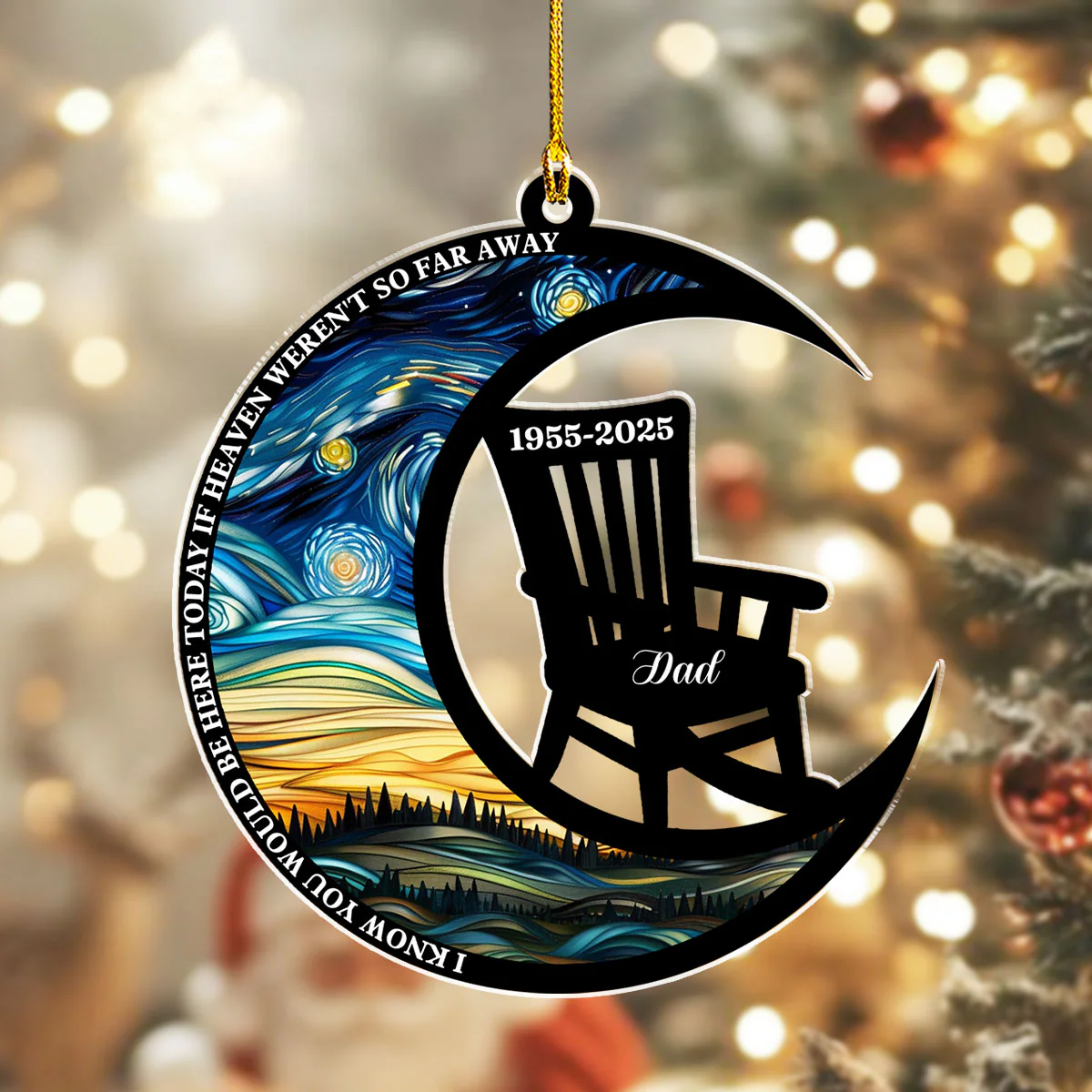 Sit In Heaven - Personalized Custom Acrylic Ornament