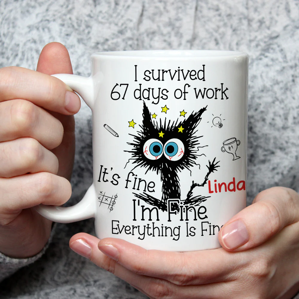Six Seven Days Of Work - Personalized Custom Coffee Mug - Image 2