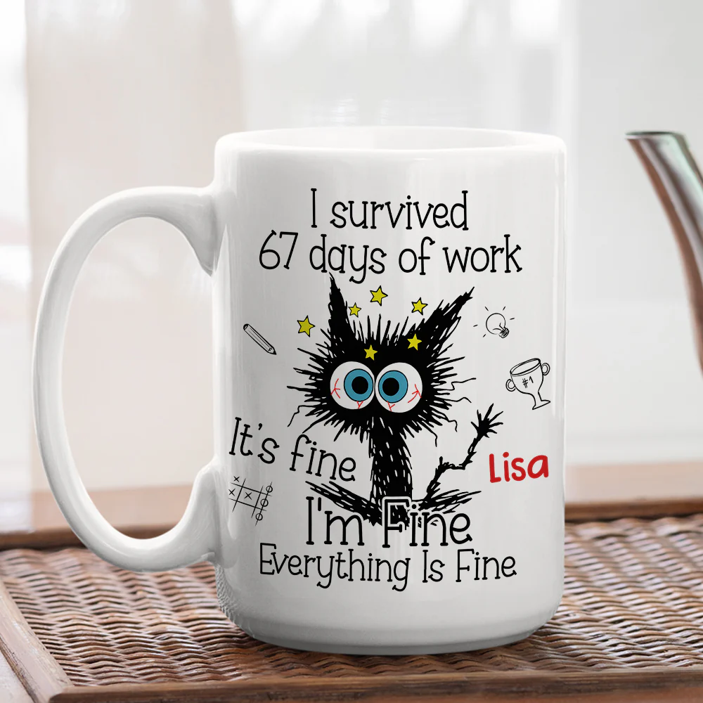 Six Seven Days Of Work - Personalized Custom Coffee Mug - Image 3