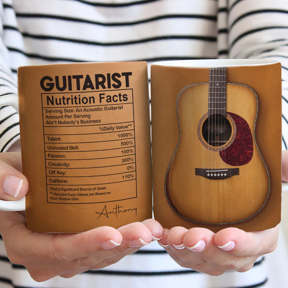 Six Strings One Soul - Personalized Custom Coffee Mug - Image 2