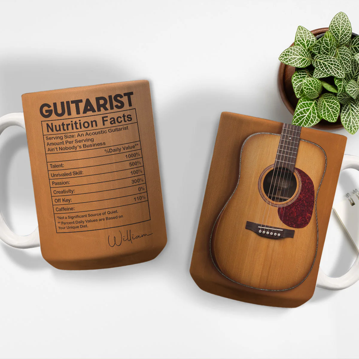 Six Strings One Soul - Personalized Custom Coffee Mug - Image 5