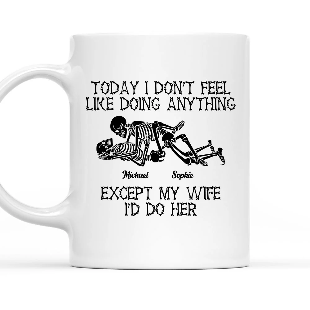 Skeleton Couple - Personalized Custom Coffee Mug