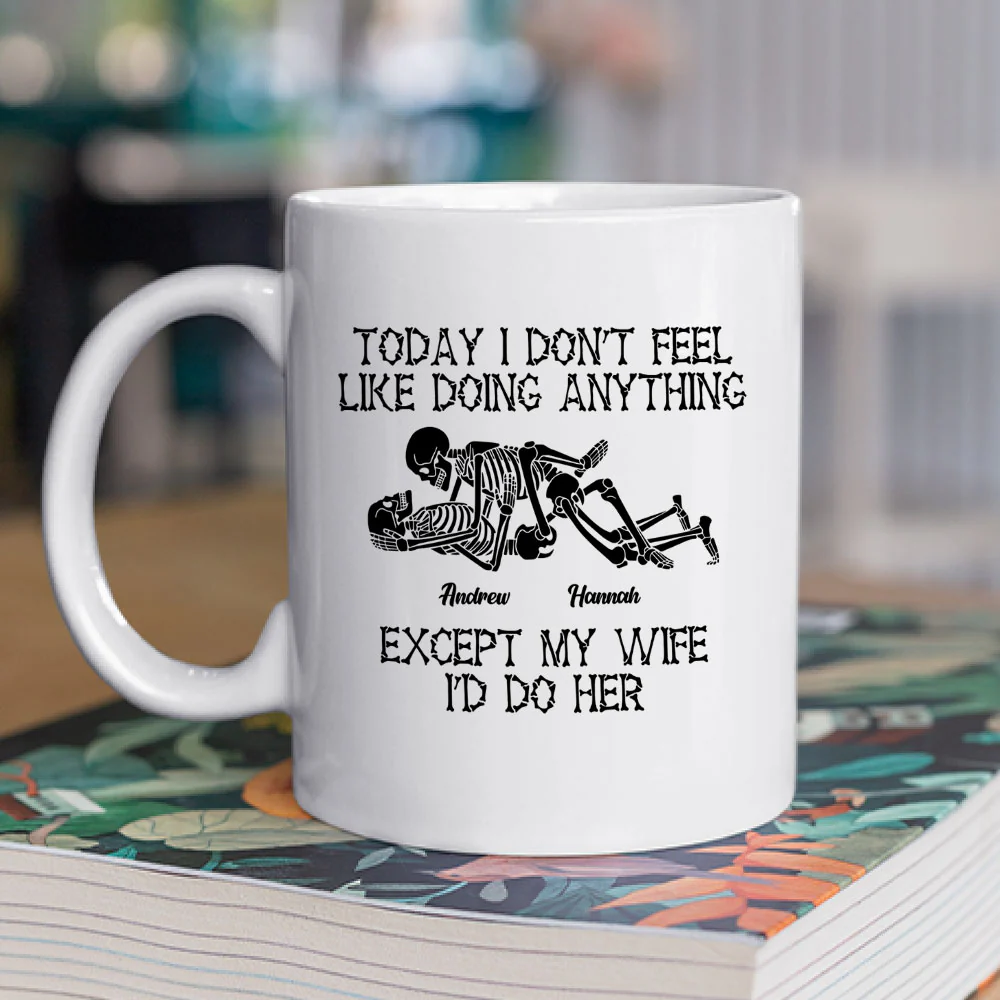 Skeleton Couple - Personalized Custom Coffee Mug - Image 2