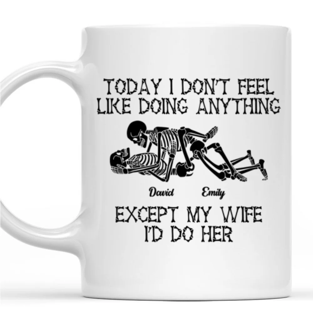 Skeleton Couple - Personalized Custom Coffee Mug - Image 7