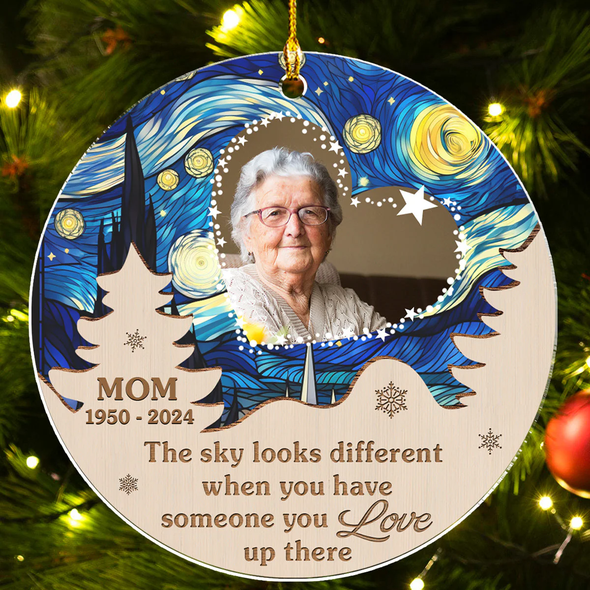Sky Different - Personalized Custom Acrylic Ornament - Image 3