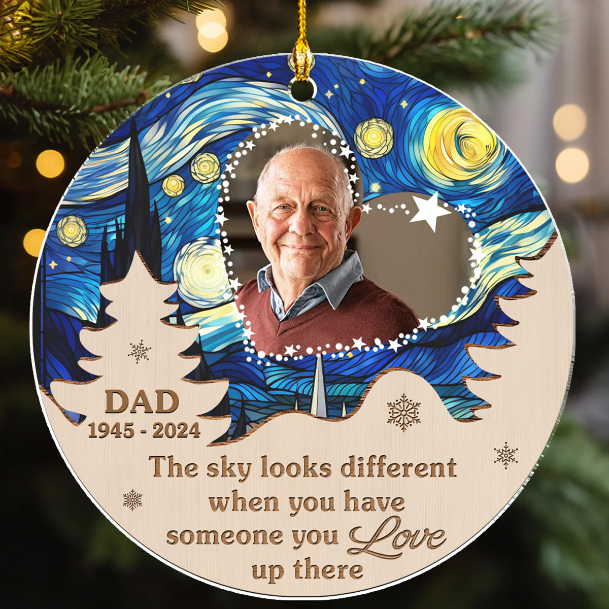 Sky Different - Personalized Custom Acrylic Ornament - Image 4
