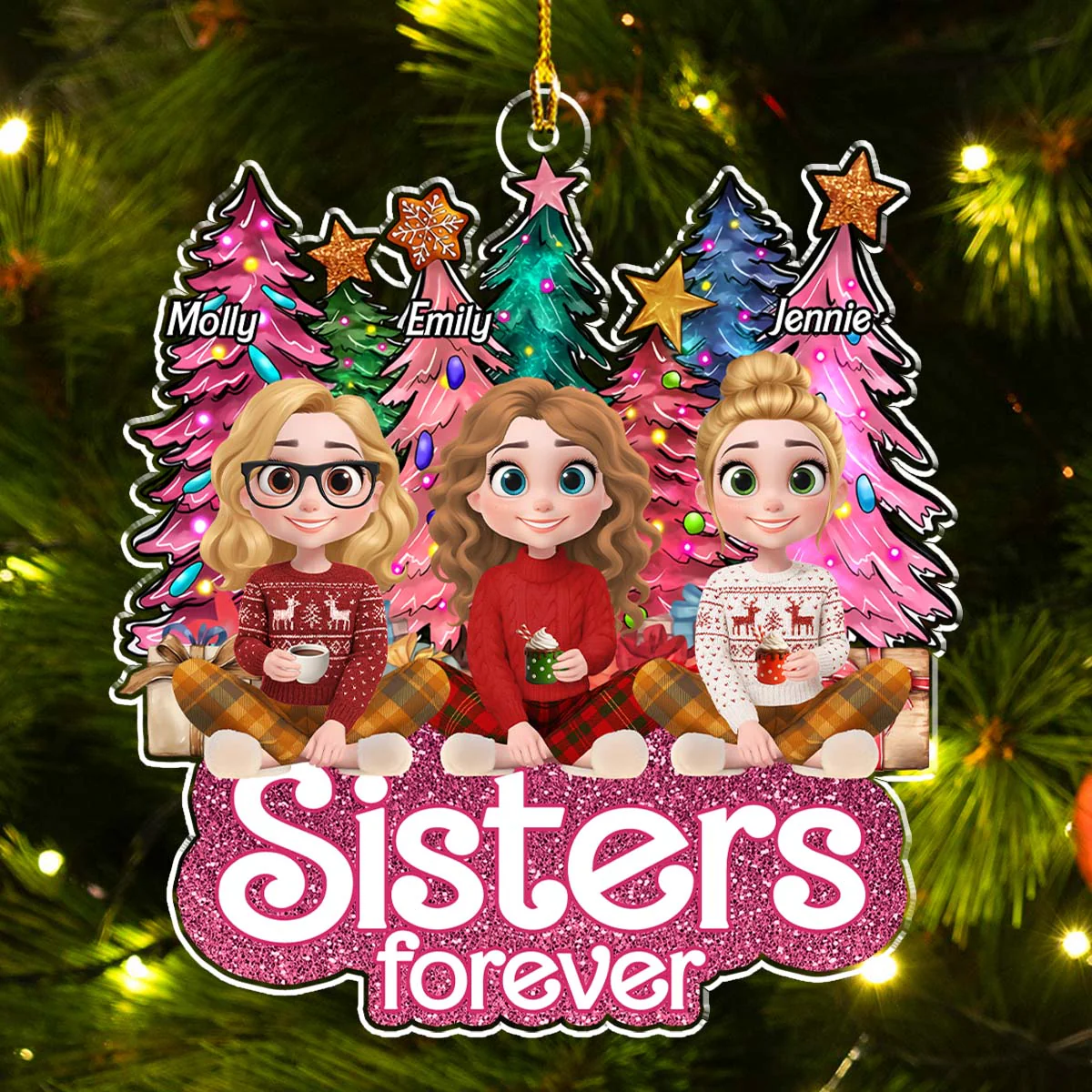 Slay Girls - Personalized Custom Acrylic Ornament - Image 2