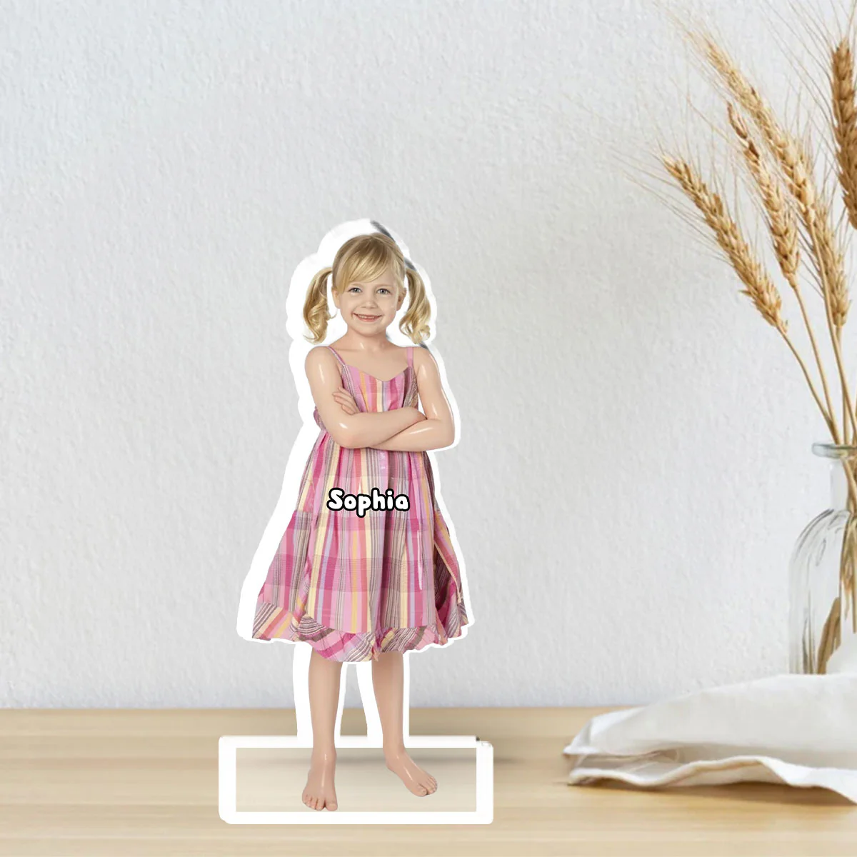 Smiley Baby Doll - Personalized Custom Acrylic Plaque - Image 2
