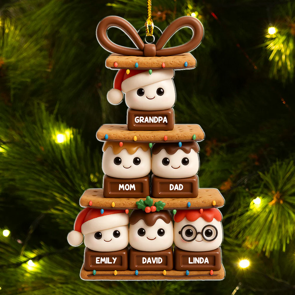 Smores Christmas Tree - Personalized Custom Acrylic Ornament