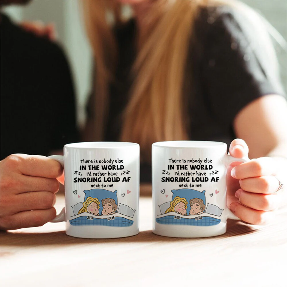 Snoring Af - Personalized Custom Coffee Mug - Image 2