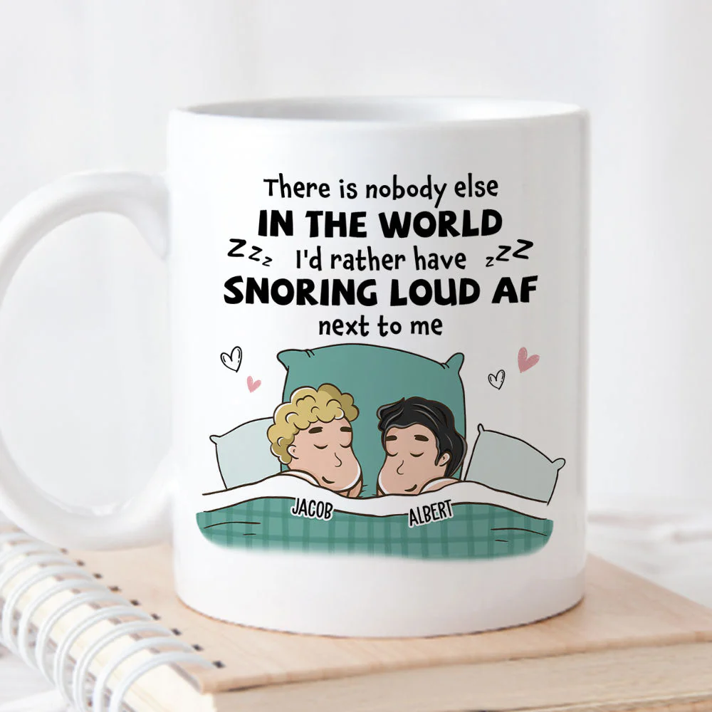 Snoring Af - Personalized Custom Coffee Mug - Image 3