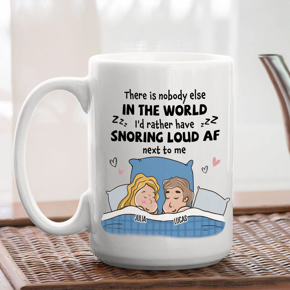 Snoring Af - Personalized Custom Coffee Mug - Image 4