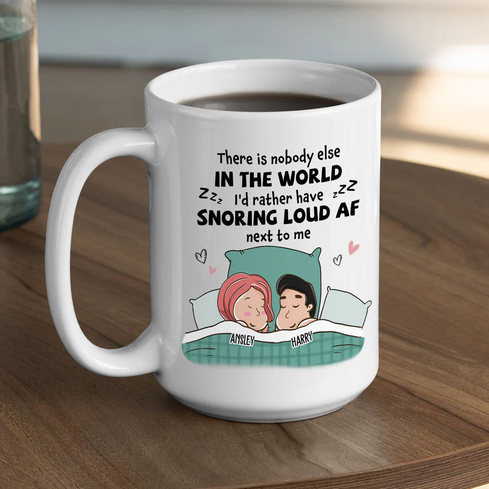 Snoring Af - Personalized Custom Coffee Mug - Image 5